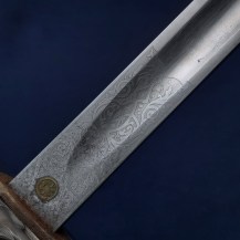British 1895 Pattern Infantry Officers Sword with Pre Regulation Field Scabbard 23